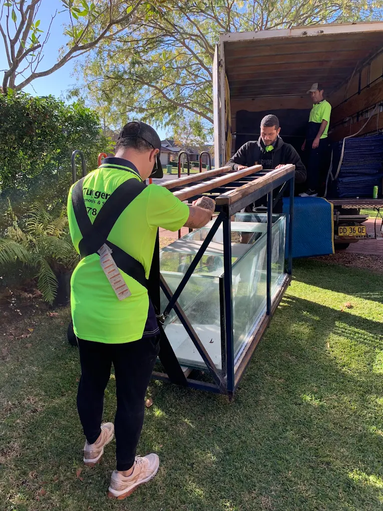 Moving Large Fish tanks with Shoulder Straps